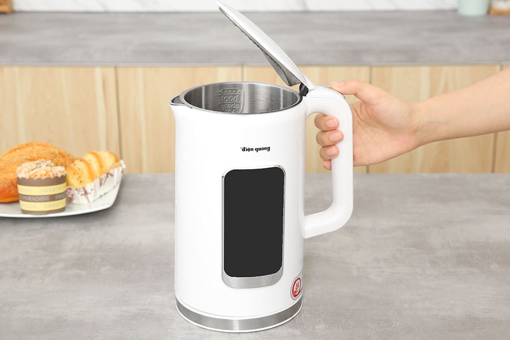 Bình đun siêu tốc Điện Quang 1.7 lít ĐQ EKT17 2017 W Màu Trắng
