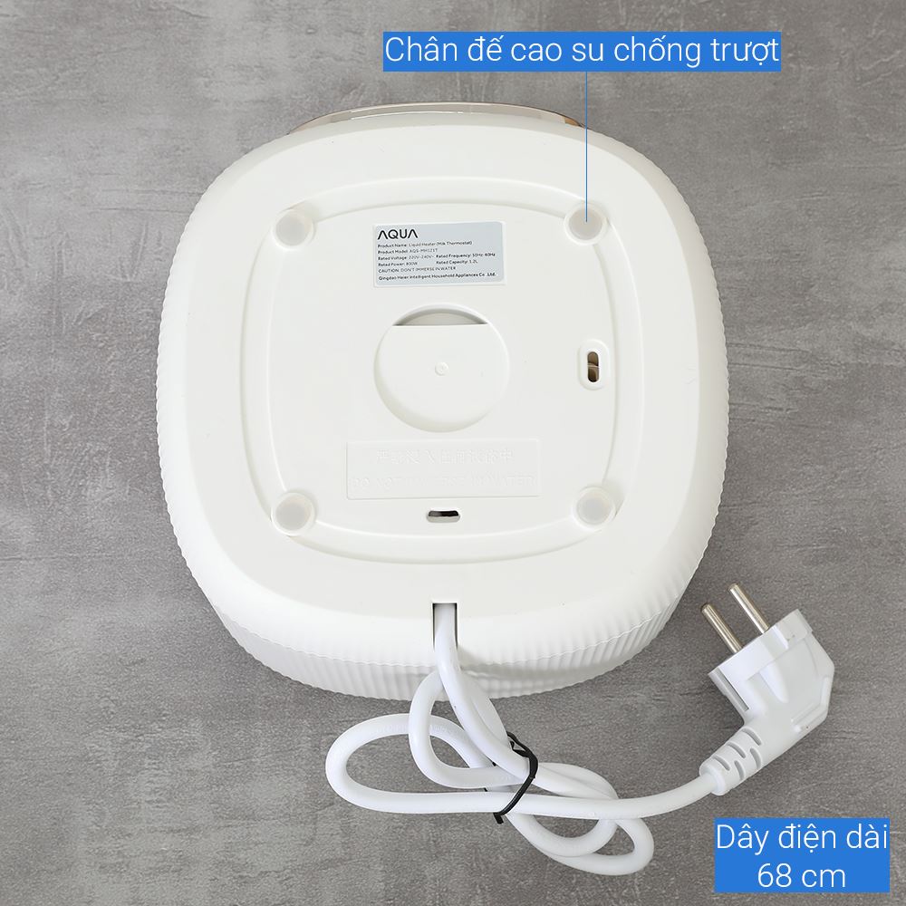 Bình đun pha sữa AQUA 1.2 lít AQS-MH121T Màu Trắng