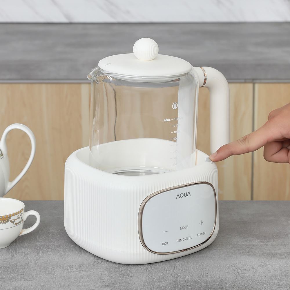 Bình đun pha sữa AQUA 1.2 lít AQS-MH121T Màu Trắng