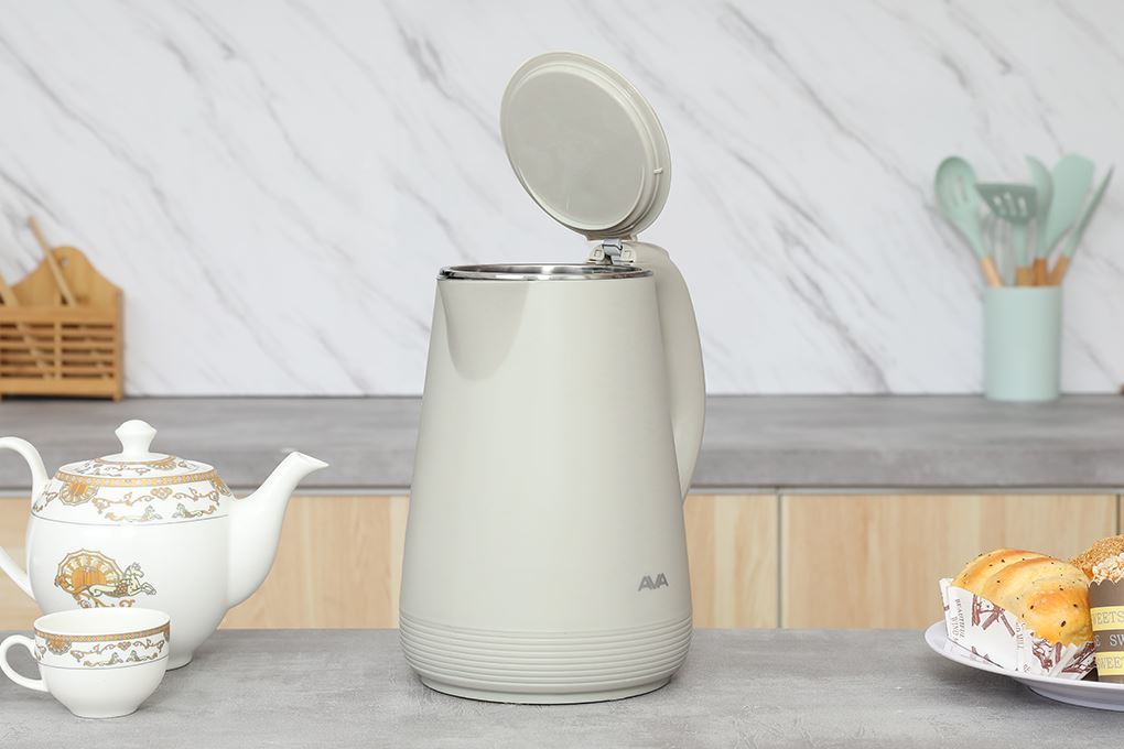 Bình đun siêu tốc AVA 1.5 lít KES4139D Màu Màu be