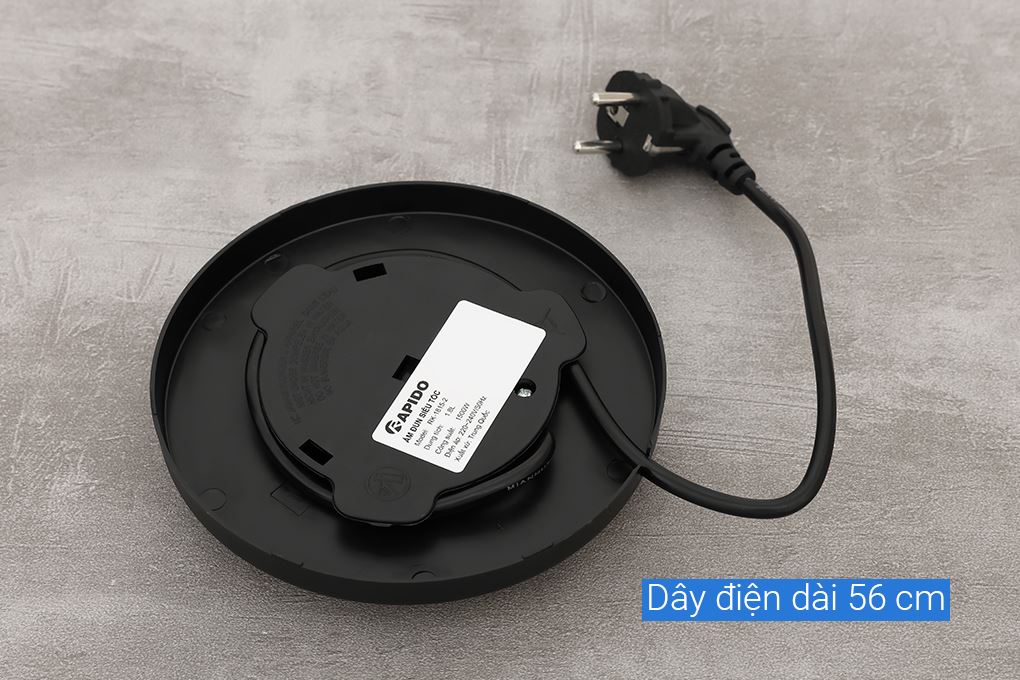 Bình đun siêu tốc Rapido 1.8 lít RK-1815-2 Màu Bạc Inox