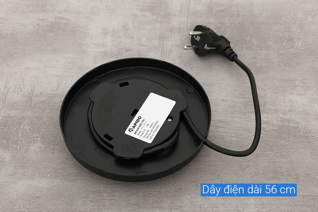 Bình đun siêu tốc Rapido 1.8 lít RK-1815-3 Màu Bạc Inox