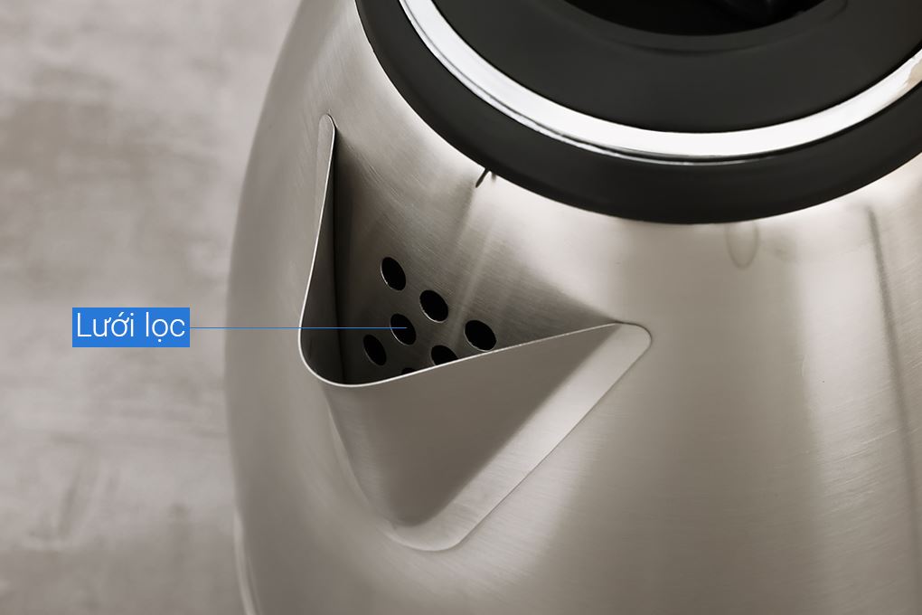 Bình đun siêu tốc Rapido 1.8 lít RK-1815-3 Màu Bạc Inox