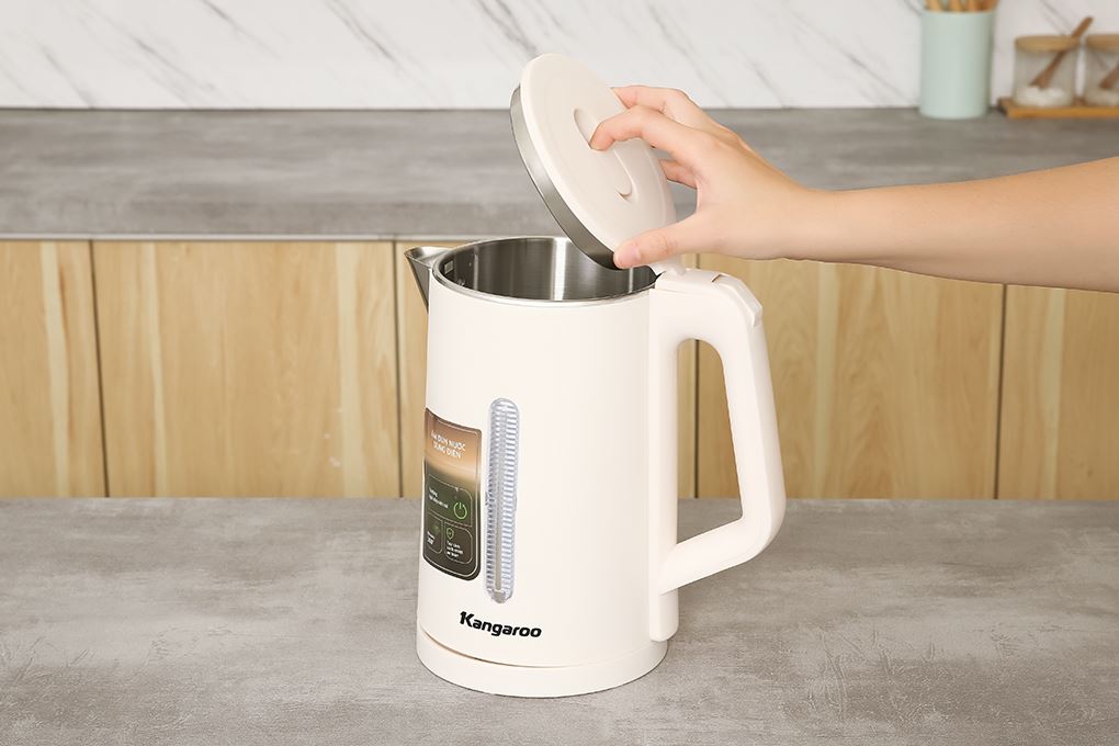 Bình đun siêu tốc Kangaroo 1.7 lít KGWK17P1G Màu Màu be