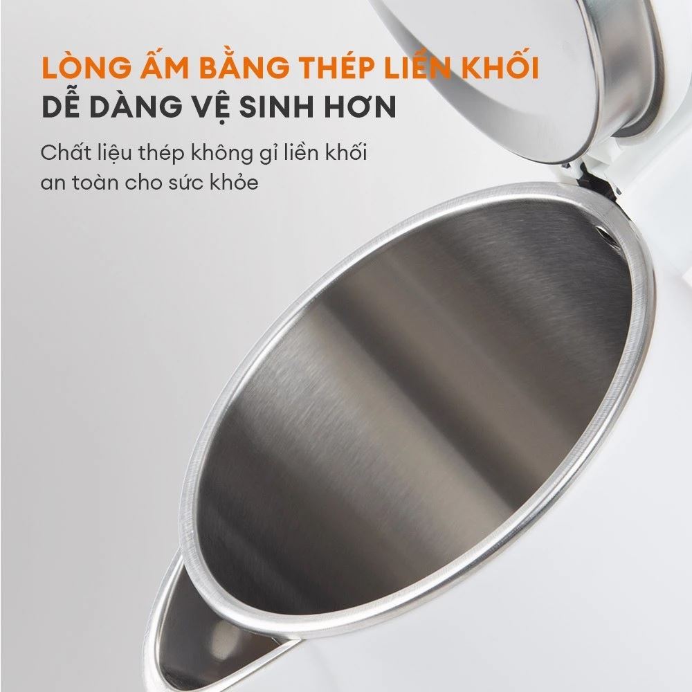 Bình đun siêu tốc Gaabor 2 lít EK20M-WH02A Màu Trắng