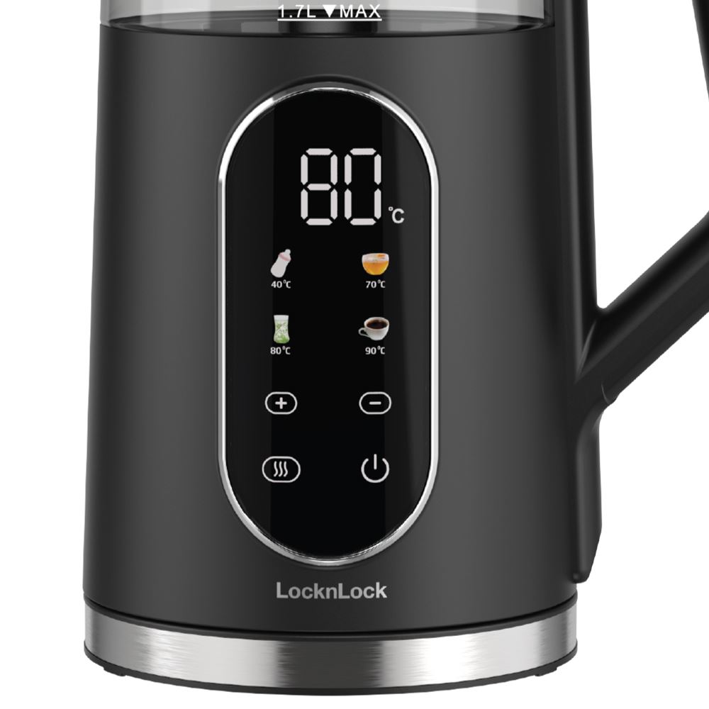 Bình đun siêu tốc Lock&Lock 1.7 lít EJK286BLK Màu Đen
