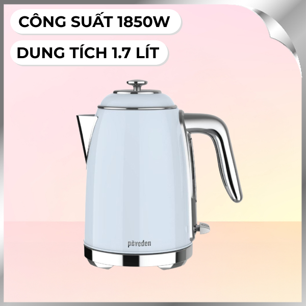 Bình đun siêu tốc Paveden 1.7 lít PKT-1718BL