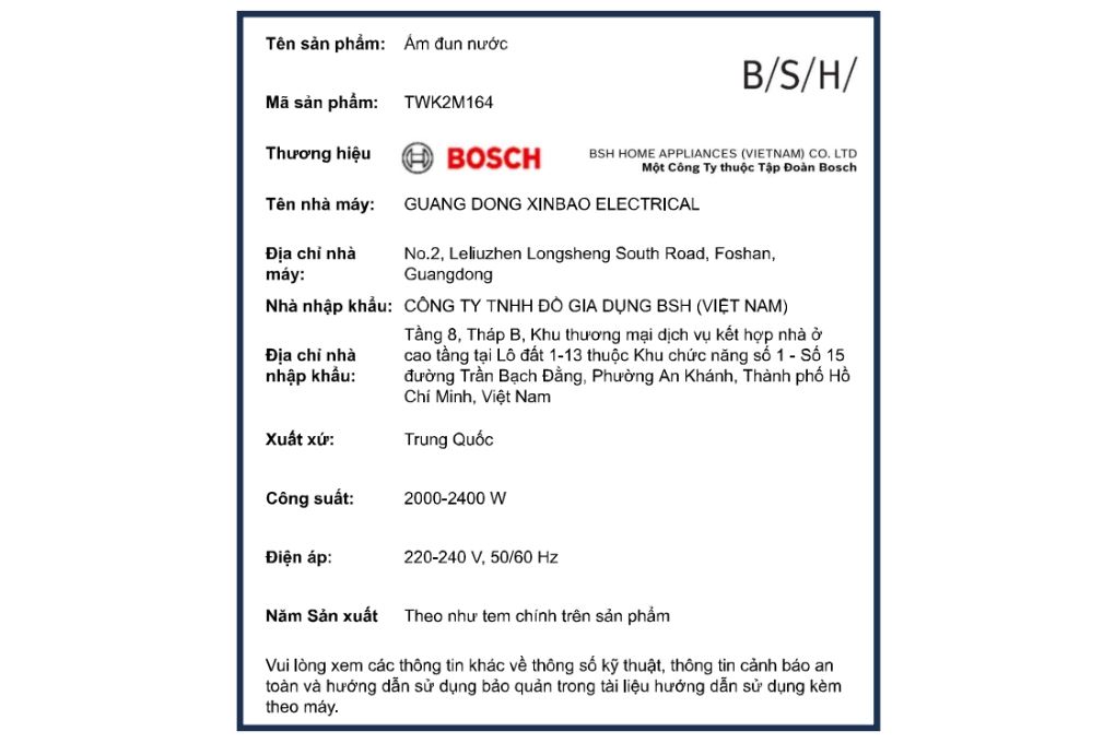 Ấm đun siêu tốc Bosch 1.7 lít TWK2M164 - 16