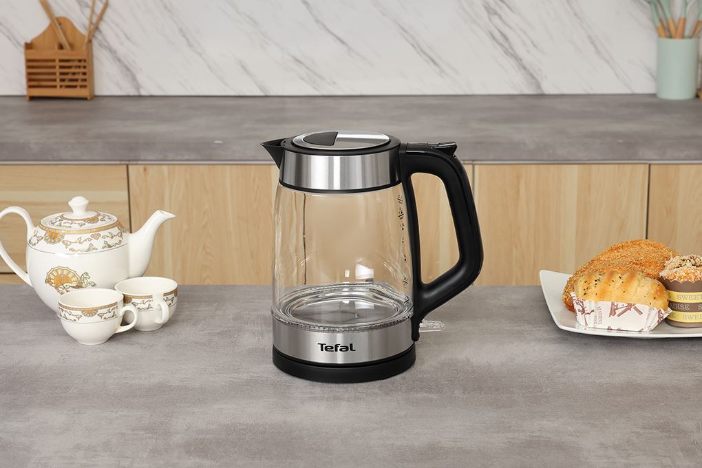 Bình đun siêu tốc Tefal 1.7 lít KI605830 Màu Bạc