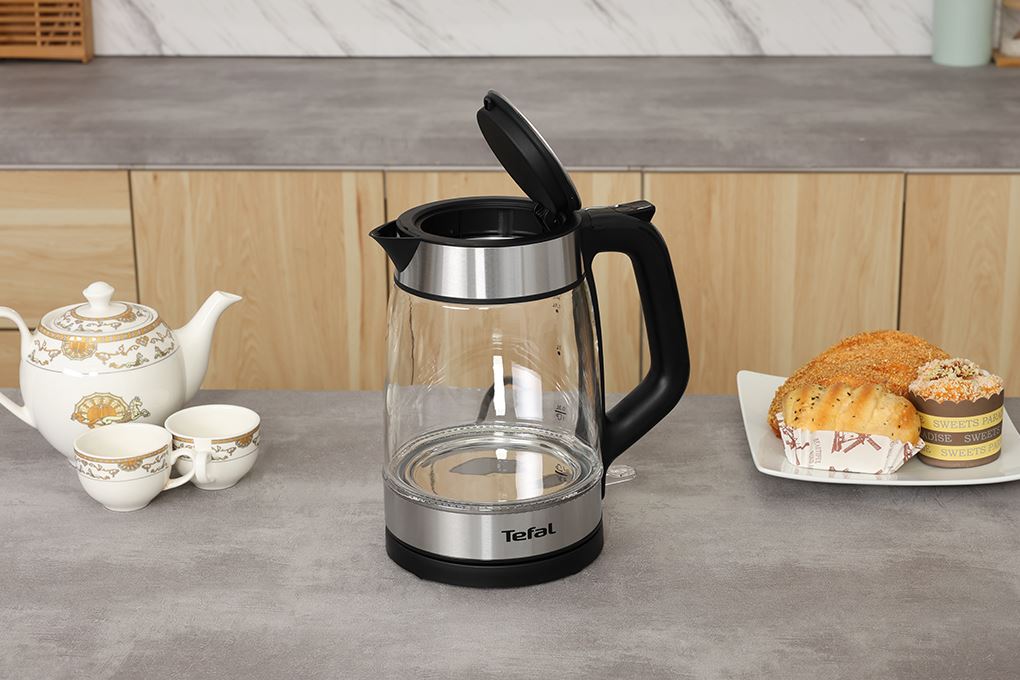 Bình đun siêu tốc Tefal 1.7 lít KI605830 Màu Bạc