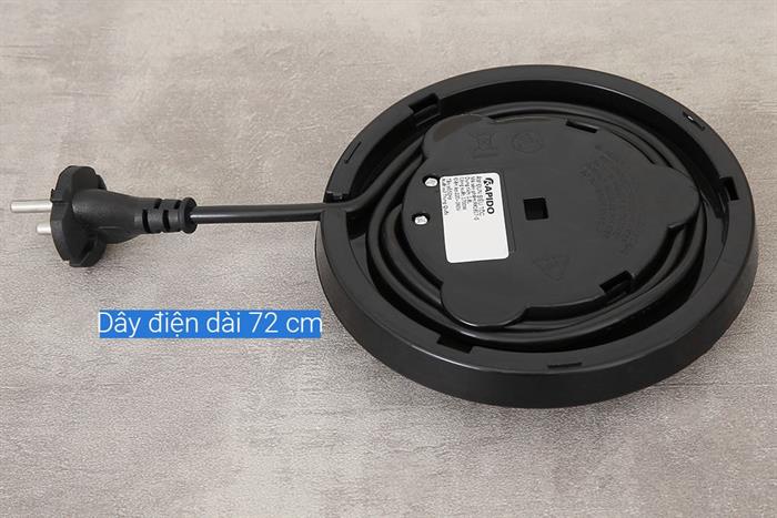Bình đun siêu tốc Rapido 1.8 lít RK1817-G Màu Ghi