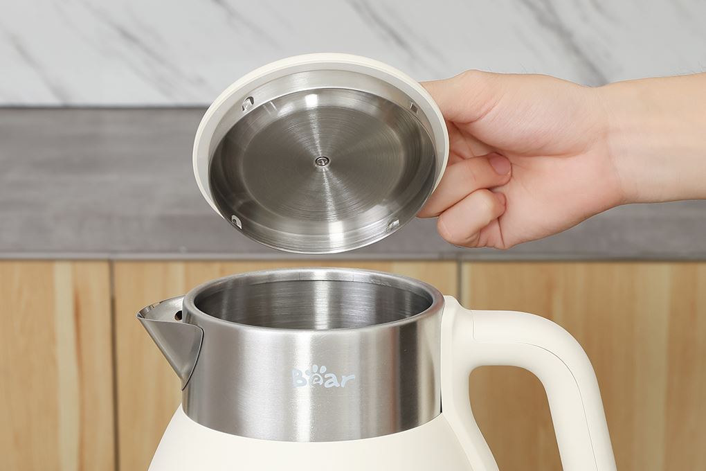 Bình đun siêu tốc Bear 2.5 lít KE-5H25G47 Màu Kem