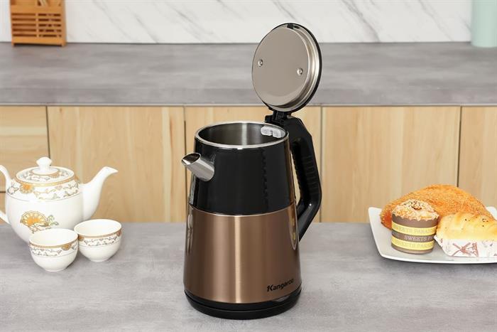 Ấm đun siêu tốc Kangaroo 2 lít KGWK20B1G Màu Đen - nâu