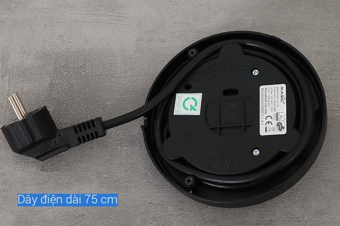 Bình đun siêu tốc Magic Eco 1.7 lít AC-43 Màu Đen