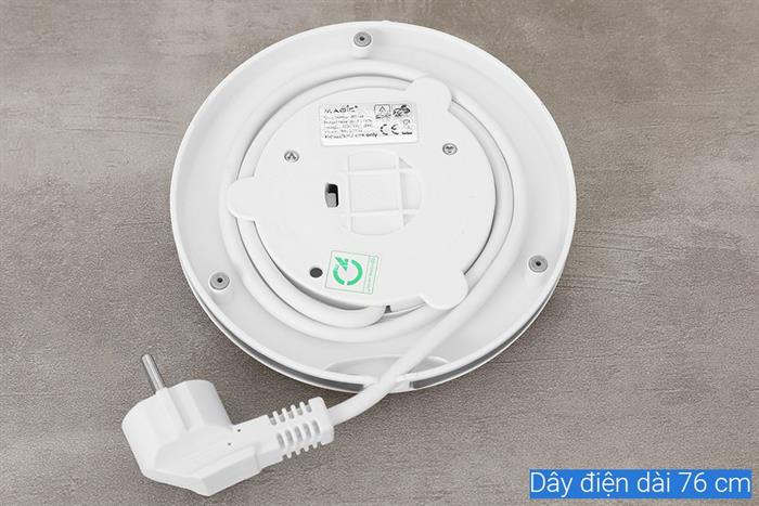Bình đun siêu tốc Magic Eco 1.7 lít AC-44 Màu Trắng