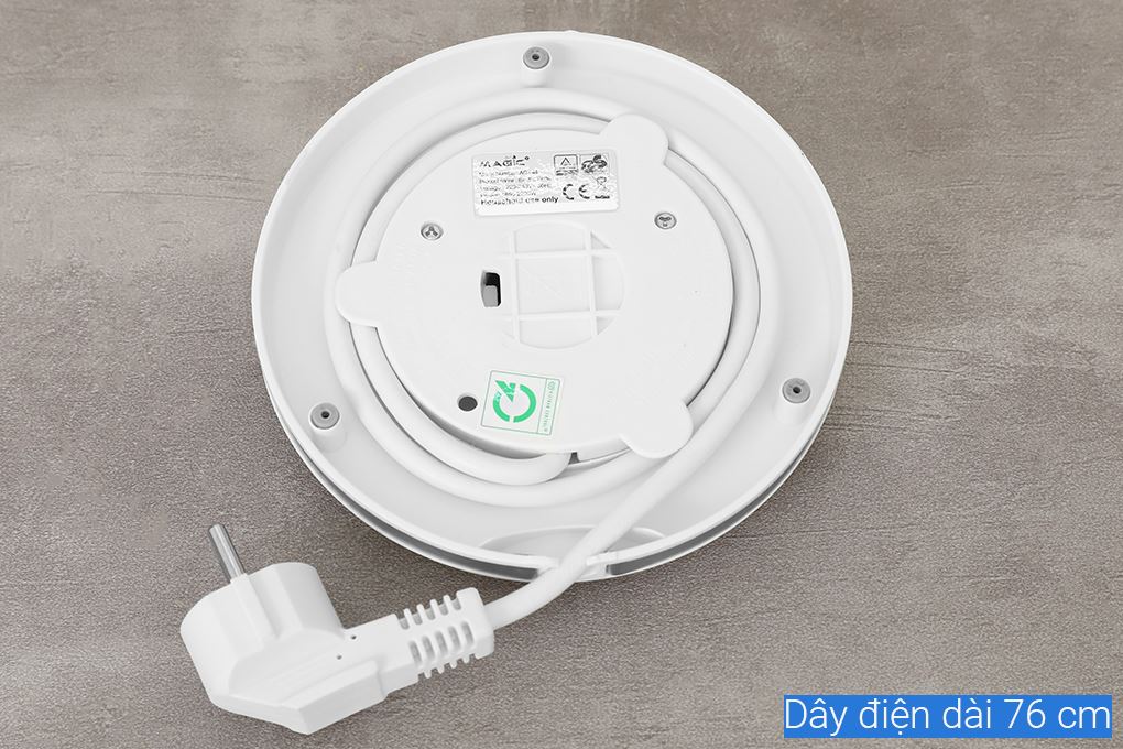 Bình đun siêu tốc Magic Eco 1.7 lít AC-44 Màu Trắng