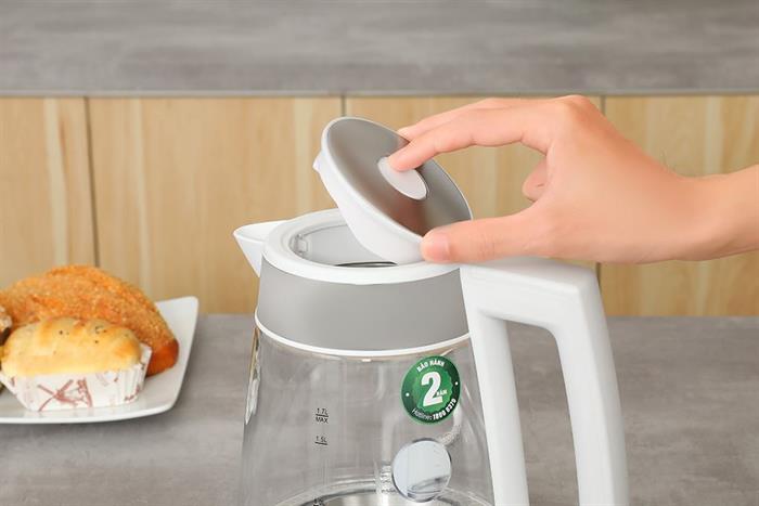 Bình đun siêu tốc Magic Eco 1.7 lít AC-44 Màu Trắng