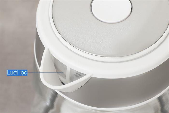 Bình đun siêu tốc Magic Eco 1.7 lít AC-44 Màu Trắng