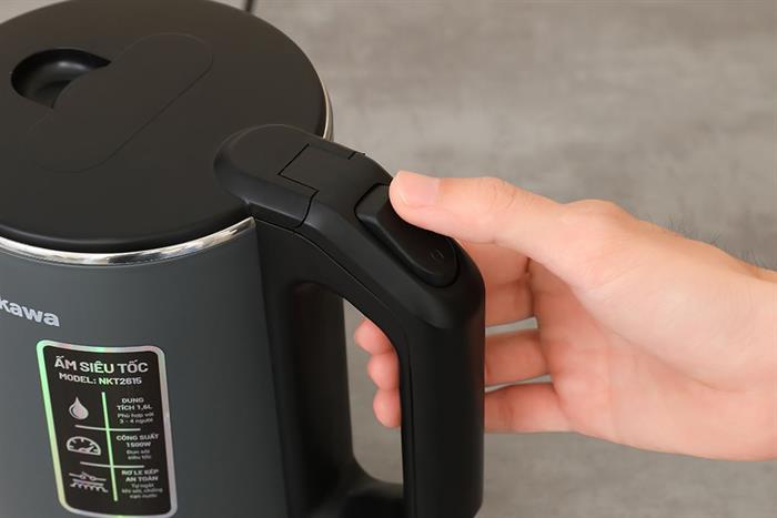 Bình đun siêu tốc Nagakawa 1.6 lít NKT2615 Màu Xám đậm