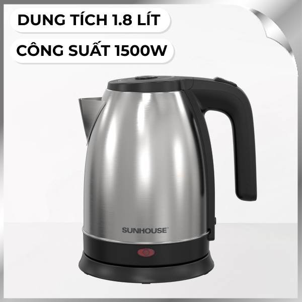 Ấm đun siêu tốc Sunhouse 1.8 lít SHD1183