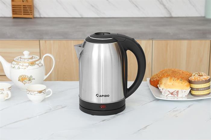 Bình đun siêu tốc Rapido 1.8 lít RK1815-2S Màu Inox