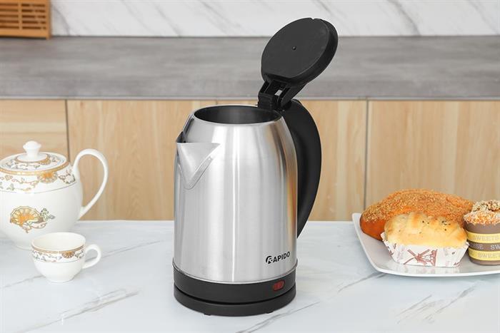 Bình đun siêu tốc Rapido 1.8 lít RK1815-2S Màu Inox