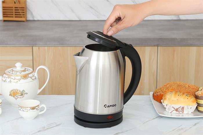 Bình đun siêu tốc Rapido 1.8 lít RK1815-2S Màu Inox