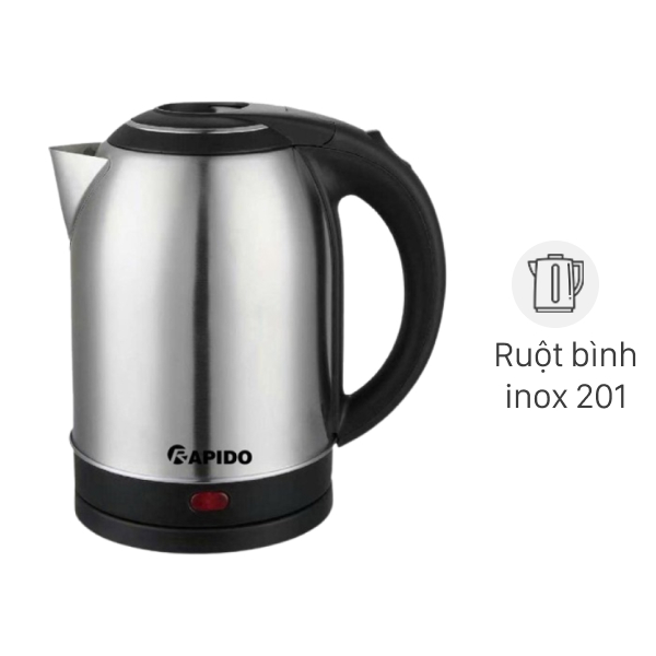 Bình đun siêu tốc Rapido 1.8 lít RK1815-2S