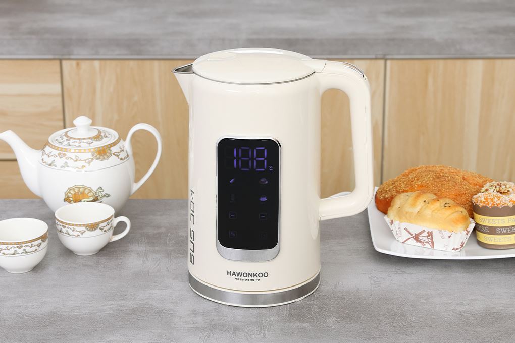 Bình đun siêu tốc Hawonkoo 1.7 lít KEH-171 Màu Kem