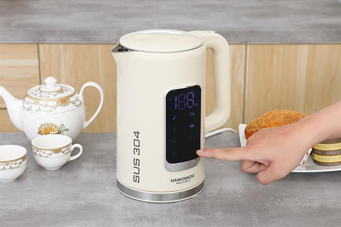 Bình đun siêu tốc Hawonkoo 1.7 lít KEH-171 Màu Kem
