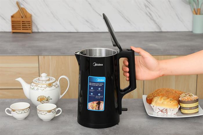 Bình đun siêu tốc Midea 1.7 lít MK-1523DD Màu Đen