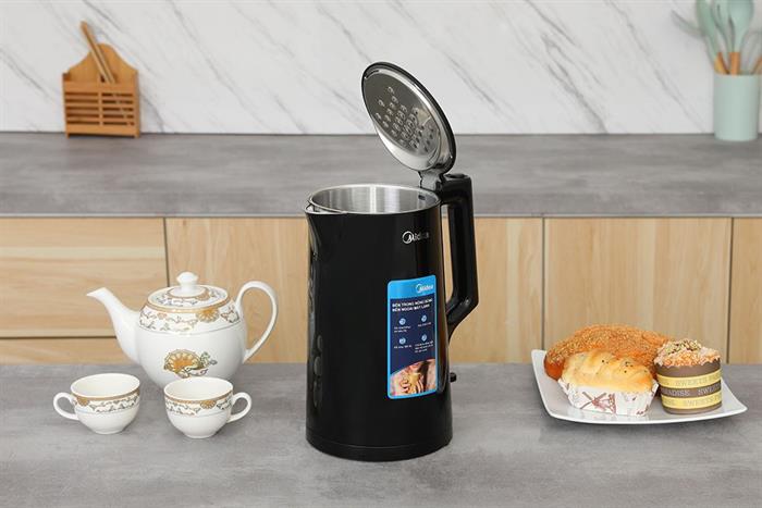 Bình đun siêu tốc Midea 1.7 lít MK-1523DD Màu Đen