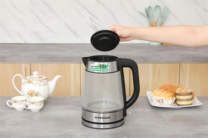 Bình đun siêu tốc Sunhouse 1.8 lít SHD1220 Màu Đen