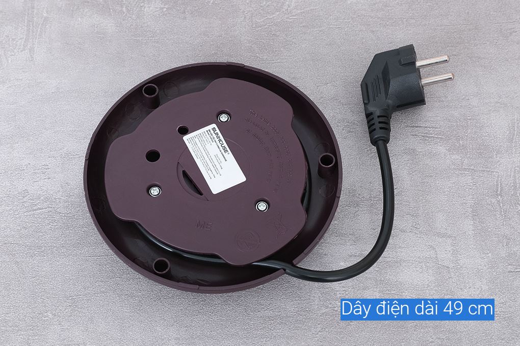 Bình đun siêu tốc Sunhouse 1.8 lít SHD1212 Màu Đen