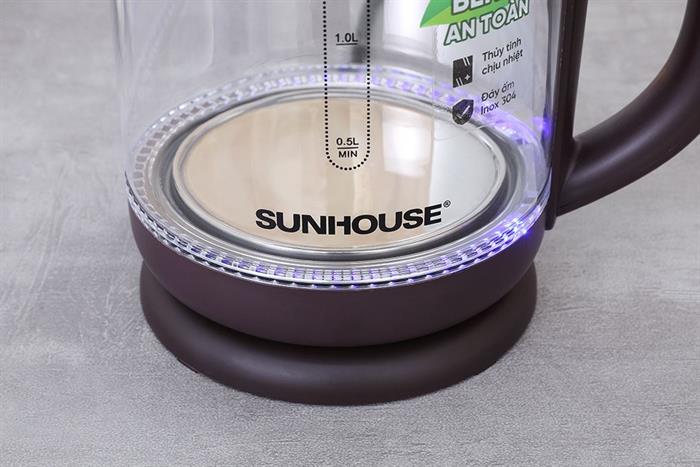 Bình đun siêu tốc Sunhouse 1.8 lít SHD1212 Màu Đen