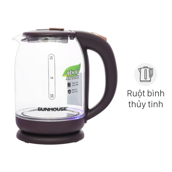 Bình đun siêu tốc Sunhouse 1.8 lít SHD1212