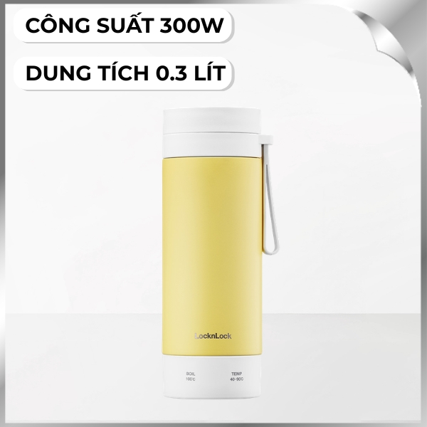 Ấm đun siêu tốc Lock&Lock 0.3 lít EJC723LYEL