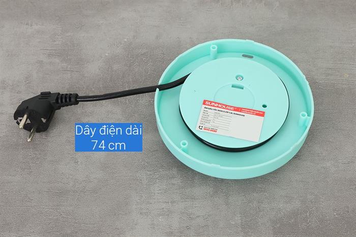 Bình đun siêu tốc Sunhouse 1.8 lít SHD1357 Màu Xanh lá nhạt