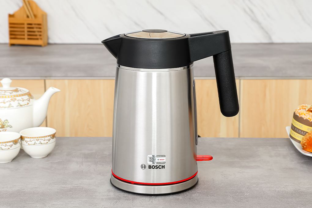 Bình đun siêu tốc Bosch 1.7 lít TWK6M480 Màu Inox
