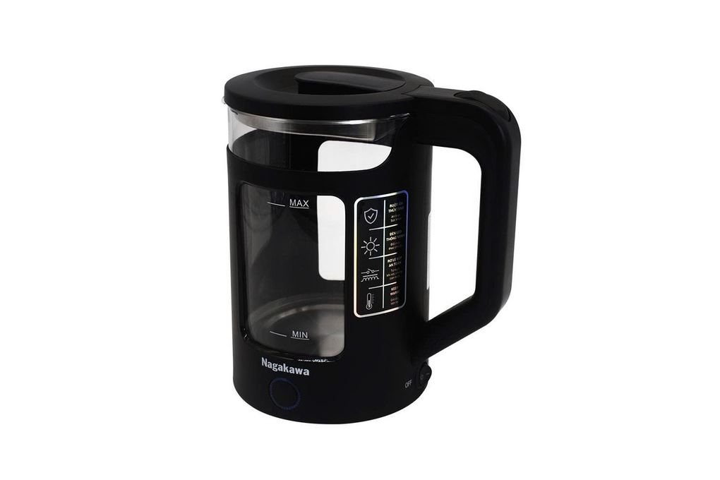Bình đun siêu tốc Nagakawa 1.7 lít NAG0317 Màu Đen