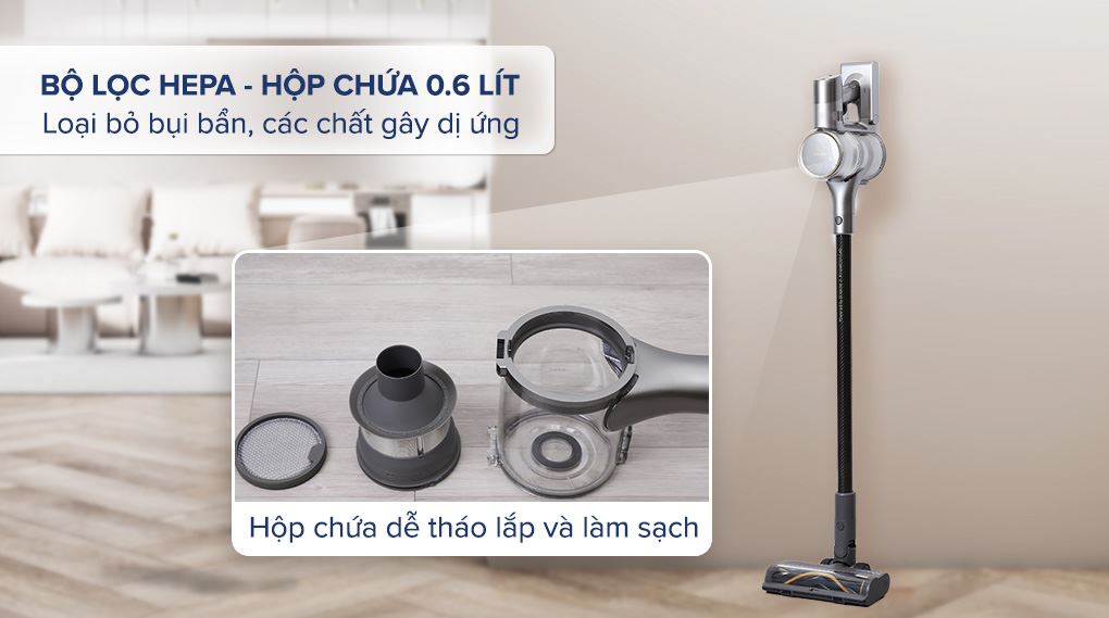Bộ lọc và hộp chứa - Máy hút bụi không dây Dreame R20