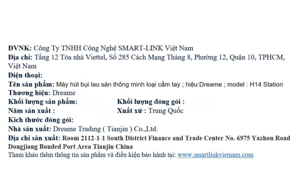 Máy hút bụi lau nhà Dreame H14 Station Màu Đen