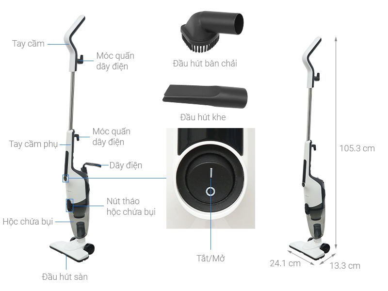 Máy hút bụi cầm tay Deerma DX120C