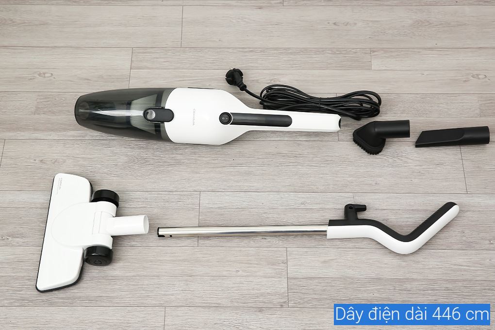 Máy hút bụi cầm tay Deerma DX120C Màu Trắng - Đen