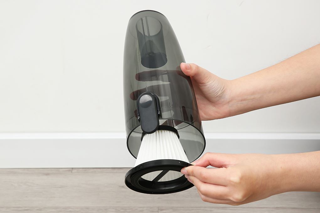 Máy hút bụi cầm tay Deerma DX120C Màu Trắng - Đen