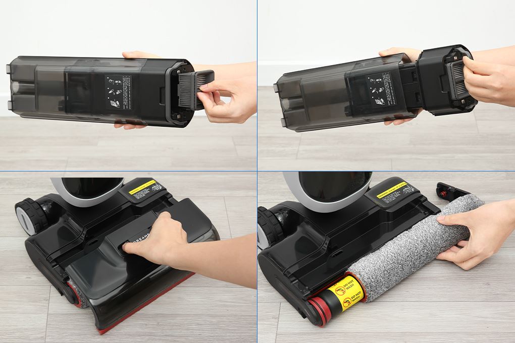 Máy hút bụi lau nhà Dreame H15 Pro Heat Màu Đen