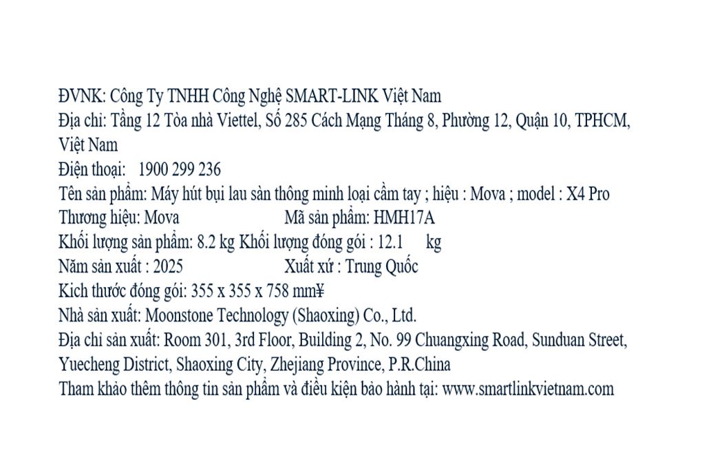 Máy hút bụi lau nhà Mova X4 Pro - 6