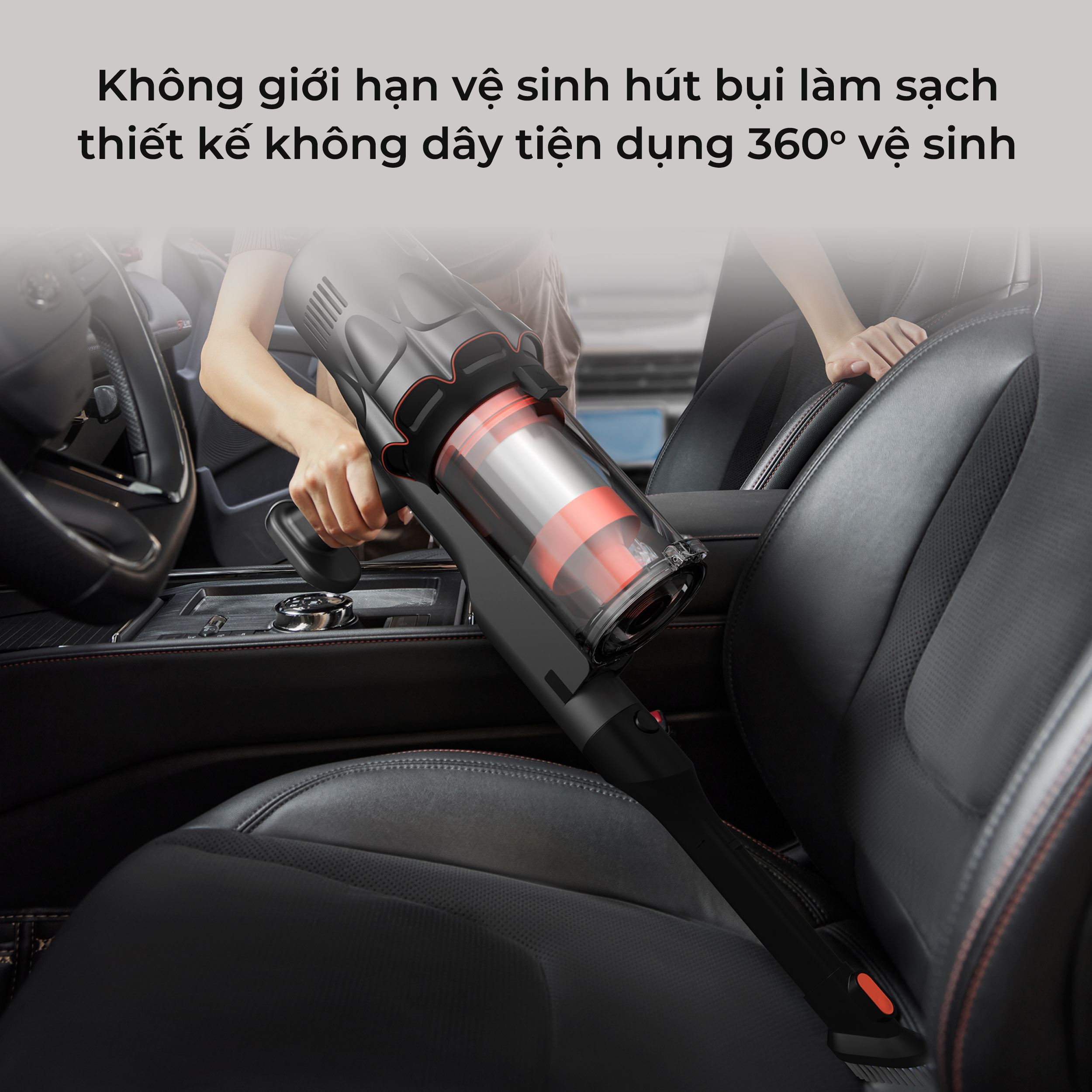 Máy hút bụi cầm tay Deerma DEM-T30W Màu Đen