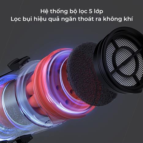 Máy hút bụi cầm tay Deerma DEM-T30W Màu Đen