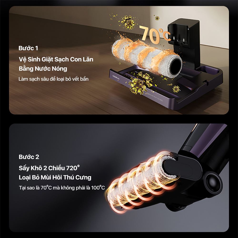 Máy hút bụi lau nhà Deerma P40 Pro pin bền bỉ, tiện ích tự động cao cấp Máy hút bụi lau nhà Deerma P40 Pro pin bền bỉ, tiện ích tự động cao cấp